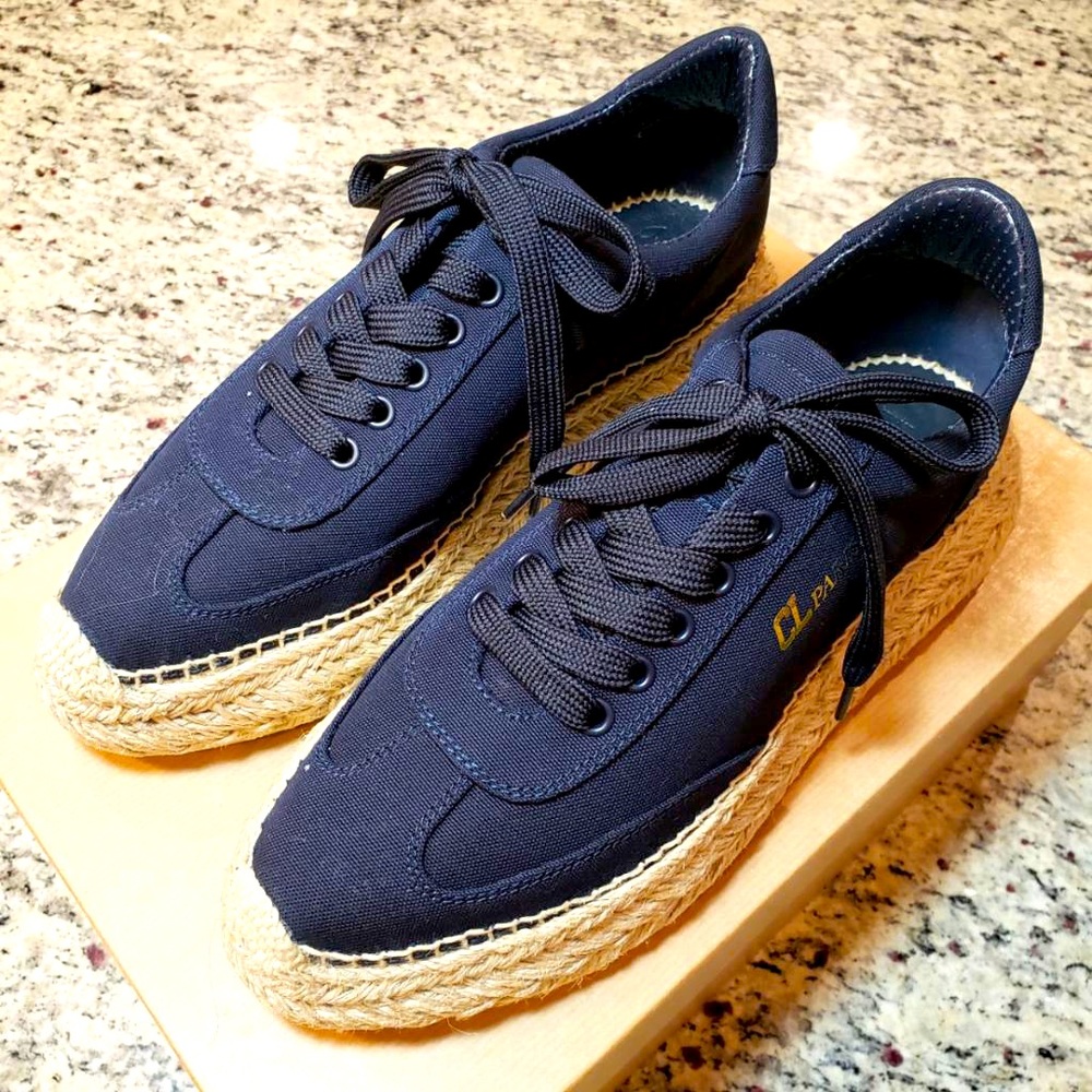 NEW Christian Louboutin Espasneak Flat Sneaker Toile Size 37
